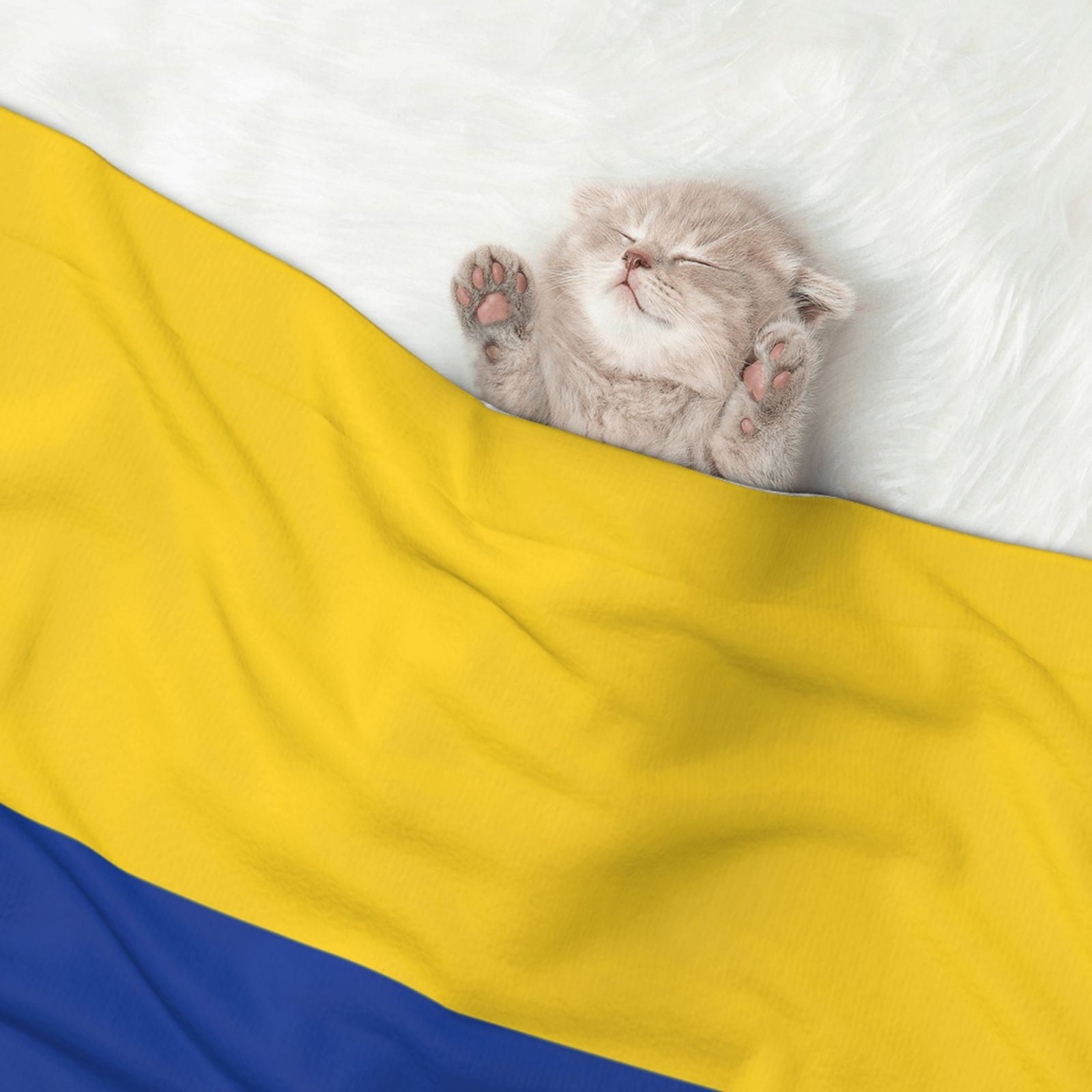 Flannel Throw Dog Blanket Colombia Flag Soft Warm Print Pet Blankets for Small Dog Cat Puppy