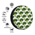 thumbnail image 4 of Yiaed Cute Broccoli Print Tire Wheel Cover, Waterproof Spare Tire Cover Fit for Jeep, Truck,Trailer, RV, SUV, Camper and Most Vehicle-15 inch, 4 of 6