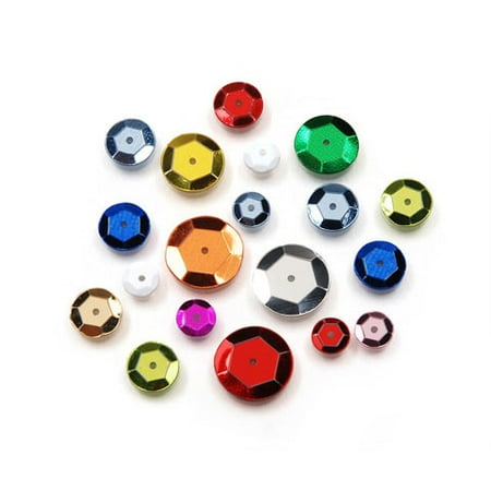 Sequined Silver Sequins - Darice Sequins Value Pack - 115 Grams, 5000 pieces