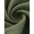 thumbnail image 4 of Innerwin Dresses Crew Neck Ladies Dress Beach Solid Color Loose Sundress Dark Green 4XL, 4 of 5