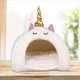 thumbnail image 4 of (White, Size M) Hamster House Warm Winter Nest Rest Guinea Pig Adorable Unicorn Pet Sleep Cage, 4 of 5