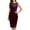 RD2, variant on Women's Sleeveless Contrast Sequin Wedding Guest Dress Bodycon Formal Party Dresses Side Split Evening Dresses for Women Navy M