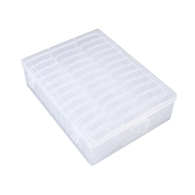 Xuanheng Trinket Stoarge Case Dustproof Jewelry Organizer Box for Beads Crafts Rings 36 Small Box 6.5cm