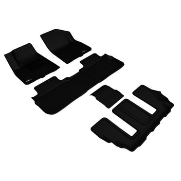 3D MAXpider Custom Fit KAGU Floor Mat (BLACK) Compatible with GMC ACADIA 2017-2023 - Full Set