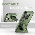 thumbnail image 2 of Case for iPhone 16 Plus,Military Grade [Built-in Kickstand] Magnetic Dual-Layer Heavy Duty Shockproof Protection TPU+PC Phone Case for iPhone 16 Plus,6.7 Inch 2024 (Green), 2 of 9