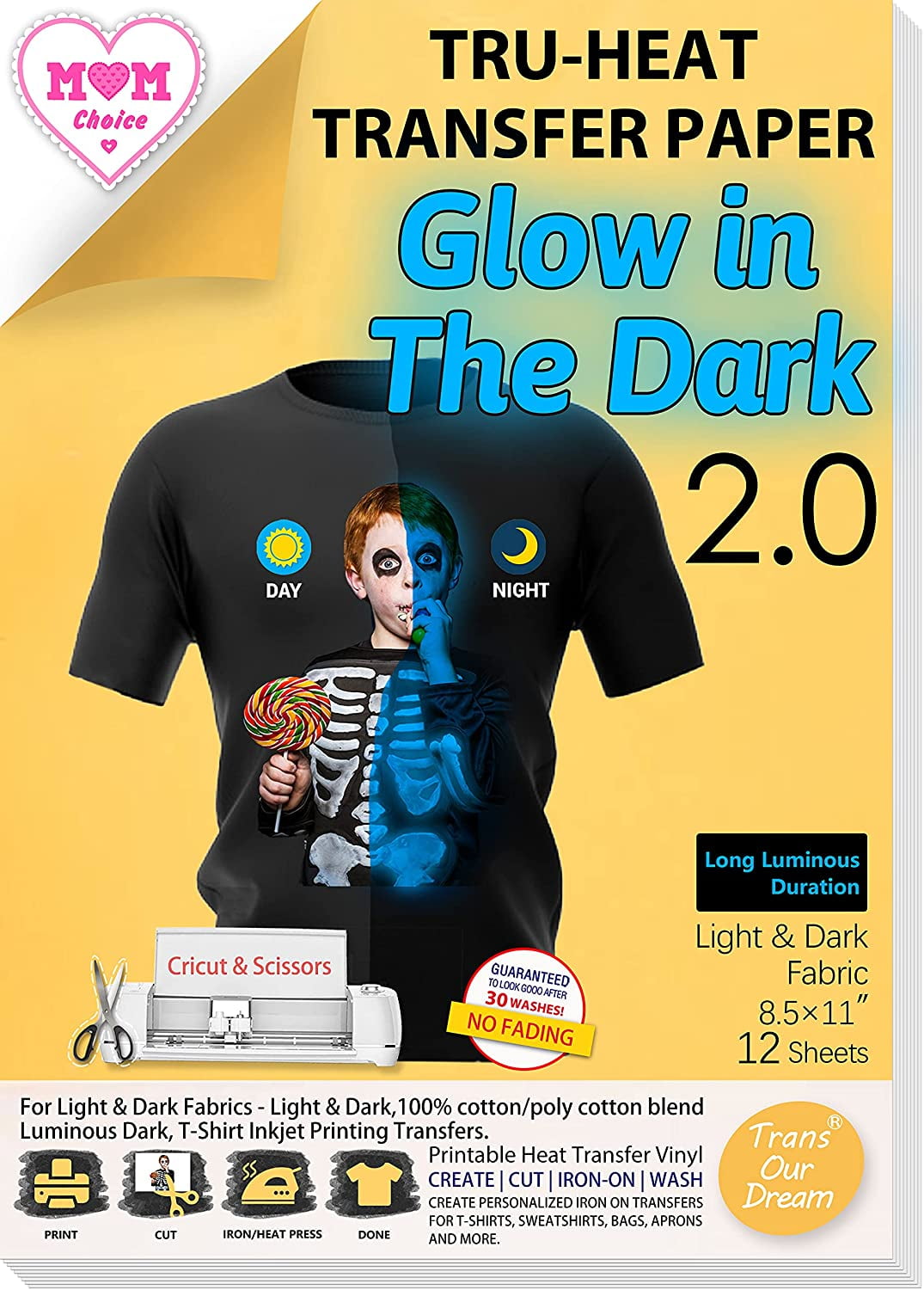 Luminous Iron on Heat Transfer Paper 