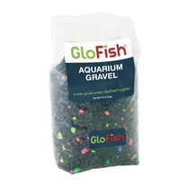 GloFish Aquarium Gravel, Black with Fluorescent Accents, 5 lbs.