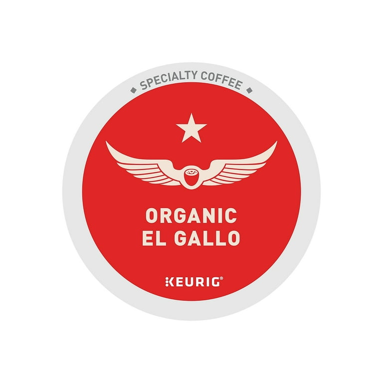 El Gallo Organic Coffee K-Cups, Light Roast, 20/Box El Gallo Organic Coffee K-Cups, Light Roast, 20/Box