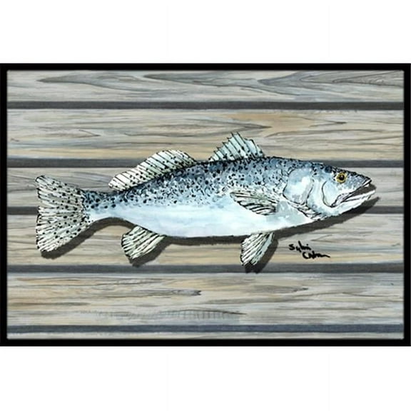 Fish Speckled Trout Indoor Outdoor Doormat