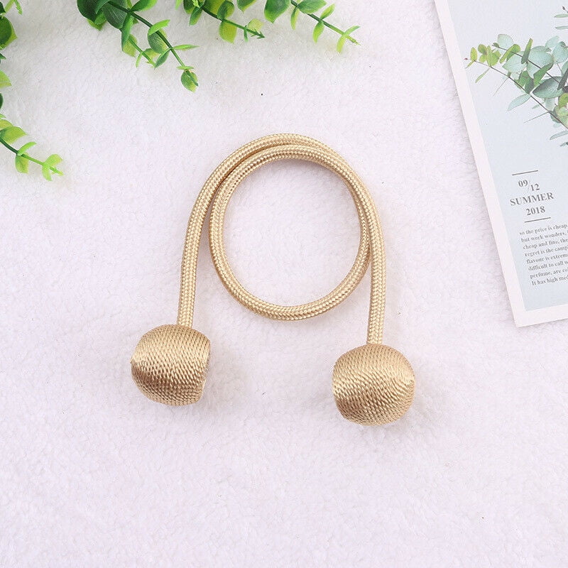 2Pcs Magnetic Ball Curtain Buckle Holder Tieback Tie Backs Clips for Home Window 