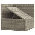 thumbnail image 5 of vidaXL 4 Piece Garden Lounge Set with Cushions Grey Poly Rattan, 5 of 5