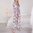thumbnail image 3 of Sikiie Orchids Flowers Women's Long-Sleeve Shirt and Full-Length Bottom Pajama Set (s-xxl)-X-Large, 3 of 7