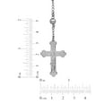 thumbnail image 3 of Mens Silver-Tone Stainless Steel Rosary Necklace, 3 of 4