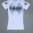 thumbnail image 1 of 2025 nueva camiseta de compresión transpirable con patrón gótico rojo Fitness verano transpirable de secado rápido hombres gimnasio ropa deportiva camiseta de moda, 1 of 5