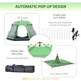 thumbnail image 4 of Outsunny 6 People Instant Automatic Camping Tent, 2-Tier Fabric Backpacking Tent with 4 Windows 2 Doors Portable Carry Bag for Fishing Hiking, Green, 4 of 10