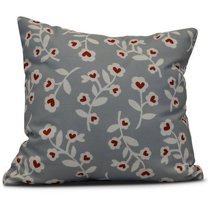 Simply Daisy 16" x 16" Valentines Floral Holiday Floral Print Pillow