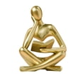 thumbnail image 3 of Thinker estatua decoración adornos artesanías figuras estilo nórdico coleccionables resina escultura arte figurita para regalo estante estudio hogar 85 cm x 6 cm x 115 cm BLESIY Figura Lector abstracto, 3 of 8