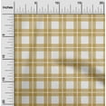 thumbnail image 1 of oneOone Cotton Cambric Dark Mustard Fabric Gingham Check Fabric For Sewing Printed Craft Fabric By The Yard 56 Inches Wide, 1 of 4