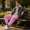 thumbnail image 6 of WJOSBXT Baggy Sweatpants Mens Drawstring Joggers Fall 2026 Oversized Running Sweat Pants Loose Fit Stretch Lightweight Hiking Jogging Pants with Pockets M, 6 of 8