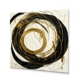 thumbnail image 2 of Designart "The Art Of Chaos Black and Gold III" Abstract Painting Metal Art Living Room, 2 of 5
