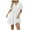 White, variant on Pimfylm Summer Dresses for Women 2025 Casual Cute Square Neck Puff Short Sleeve Dress with Pockets Red, M
