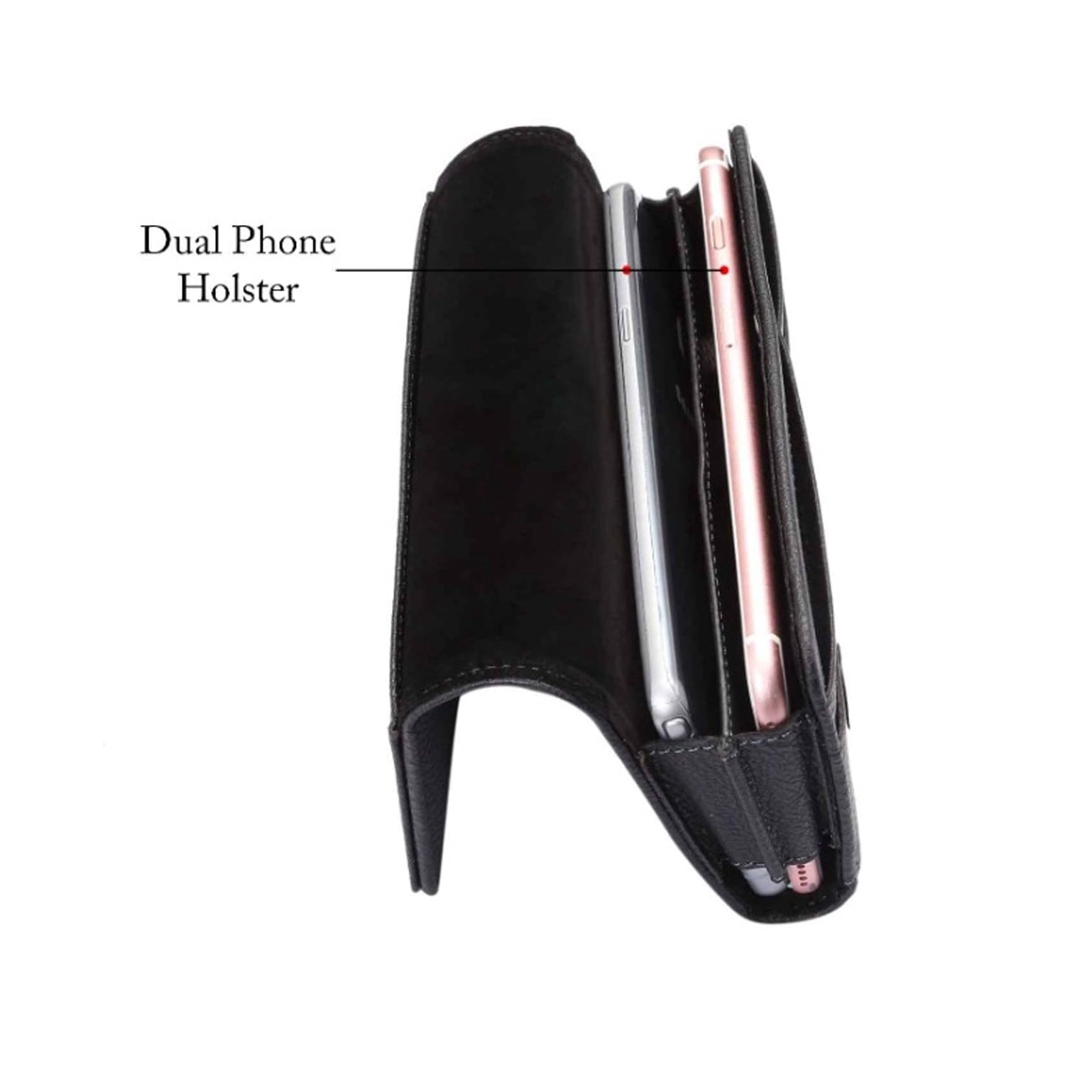EVO 6.9-Inch Horizontal Belt Clip Phone Pouch – Black