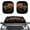 Bear American Flag Mountain, variant on Jeiento Cute Black Cat Windshield Sun Shade Sunshades Car Cover Blocks UV Rays Sun Visor Protector Covers for Full Size Cars Pack of 2 Automobile Accessories Decor