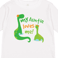 thumbnail image 4 of Inktastic My Auntie Loves Me Dinosaur Boys Long Sleeve Toddler T-Shirt, 4 of 5