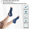 thumbnail image 6 of Yoga Socks for Women 3 Pairs Non-Slip Grips & Straps，Clasped Pilates Socks for Ballet Pilates Barre Dance or at Home Barefoot Workout for Added Balance and Stability, 6 of 9