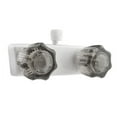 thumbnail image 2 of Dura Faucet RV Shower Faucet w/Smoked Acrylic Knobs - White, 2 of 3