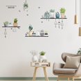 thumbnail image 5 of Calcomanías de pared, Pegatinas de pared de hojas, mural de pared compatible con dormitorio, maceta verde, plantas pegatina de pared compatible con sala de estar, pared de casa extraíble de diciembre Afortunado Sencillez, 5 of 5