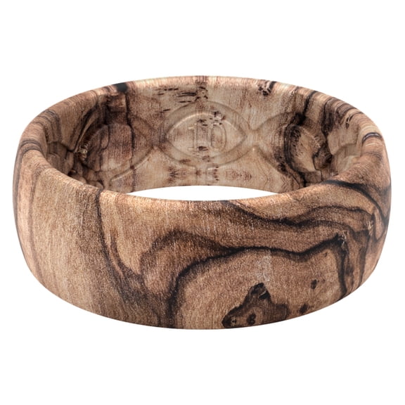 Groove Life Men?s Round Brown/Black Ring Silicone Water Resistant