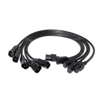 5PK 2FT POWER CORD KIT 10A 100-230V C13 TO C14