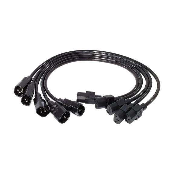 5PK 2FT POWER CORD KIT 10A 100-230V C13 TO C14