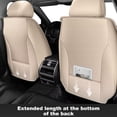 thumbnail image 3 of DIKSOAKR Car Seat Cover Fit for Chevy/Chevrolet Cruze 2011-2019: 2 Front Seat Covers Faux Leather Seat Cushion Waterproof Seat Protector Airbag Compatible(2 Seats,Beige), 3 of 7