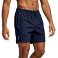 thumbnail image 6 of Nestiefly Mens Athletic Running Shorts Lightweight Quick Dry Drawstring Mesh Gym Shorts with Zipper Pockets Dark Blue M, 6 of 6