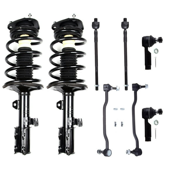 ECCPP 8PCS Complete Struts Assembly Stabilizer Bar Link Kit Tie Rod End for Nissan Altima 2002-2006 ,