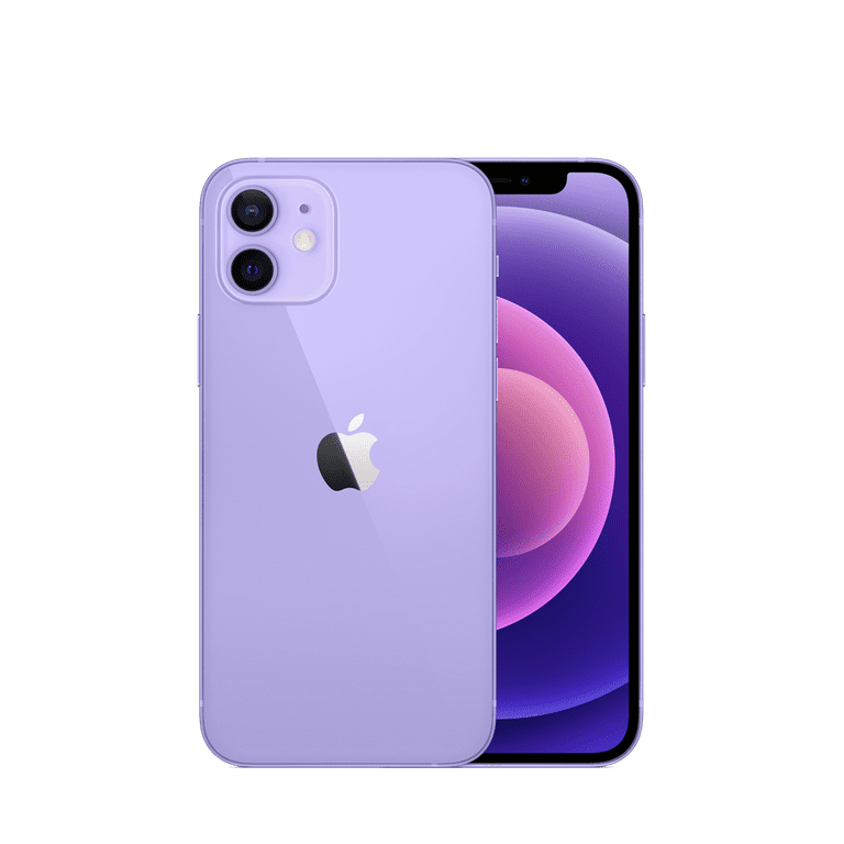 Restored Apple iPhone 12 128GB Fully Unlocked Purple (Refurbished)