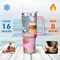 thumbnail image 4 of 40 oz Strawberry Cute Cup with Handle Double Wall Vacuum Insulation Travel Mug Gift for Travel Commuting, 4 of 7
