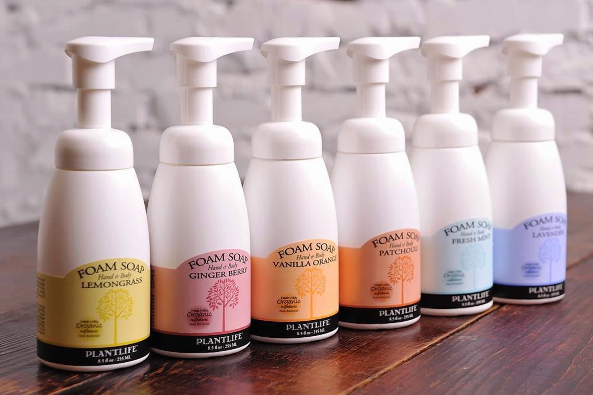 Plantlife Value Set – Patchouli Foaming Hand Soap Pump & Refill – Natural Aromatherapy Hand Wash