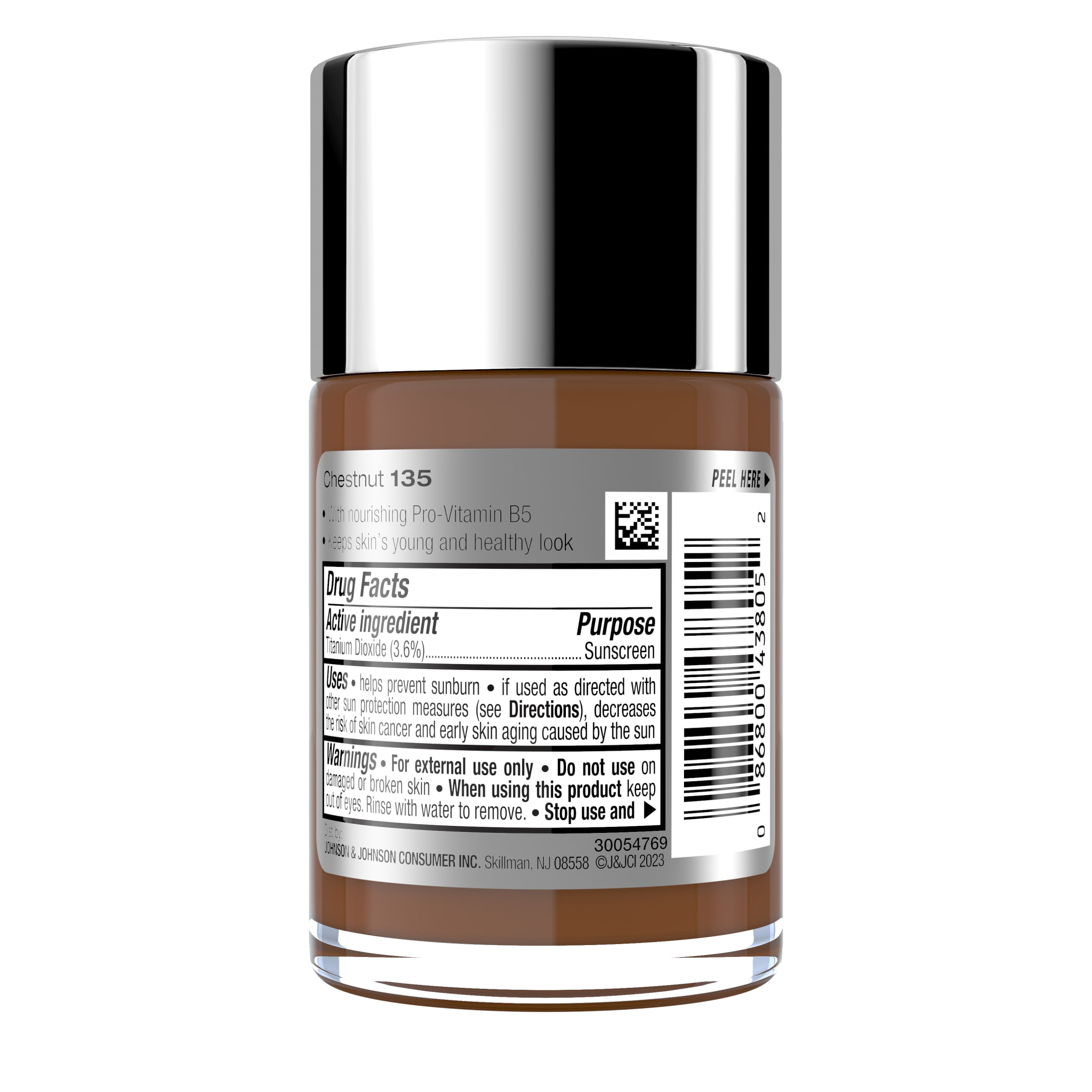 Neutrogena Healthy Skin Liquid Foundation, Chestnut 135, 1 fl. oz