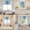 thumbnail image 5 of Gray Blue Gradualization Valances for Windows,Kitchen Valance Rod Pocket Short Curtain, Abstract Art Valance Curtain Window Valances for Bedroom Bathroom Living Room 42x12in, 5 of 9
