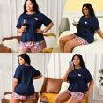 thumbnail image 6 of Lochas Women Pajamas Set Pyjama Sleepwear Nightwear Loungewear Homewear 2PCS Plus Size, 6 of 8