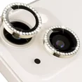 thumbnail image 2 of . 2sets Mica Lente Cámara Glitter Diamantes Para iPhone, 2 of 7
