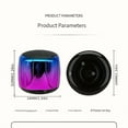 thumbnail image 4 of Portable Mini Wireless Lanyard Speaker | 360° Stereo Surround Sound, TWS Pairing, Built-in Mic & USB Charging - Thumb-Sized Colorful Electroplated Design for Home Gym, Outdoor, Movie Nights, 4 of 8