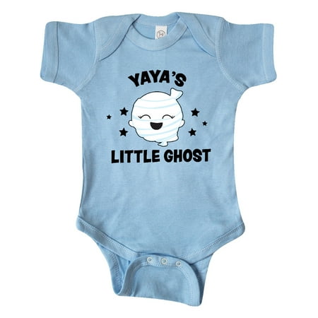 

Inktastic Cute Yaya s Little Ghost with Stars Gift Baby Girl Bodysuit