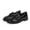 Black PU, variant on Pennysue Women's Patent Leather Loafers with Decorative Buckle Round Toe Chunky Heel Slip On Casual Dress Shoes for School Work Daily Wear