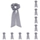 thumbnail image 2 of Banda para el cabello Sonducket vintage para mujer 10Conjunto 142-P Gris liso, 2 of 6