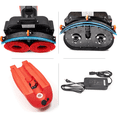 thumbnail image 4 of 17" Walk-behind Floor Scrubber Machine, 360 Degree Rotating Head, 10000 sqft/h, Cordless Rechargeable Lithium Battery SM430, 4 of 7