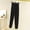 Black, variant on Women's Soft Loungewear Pants, Elastic Waist, Relaxed Jogger Style Trousers for Home & Leisure Time Purple L
